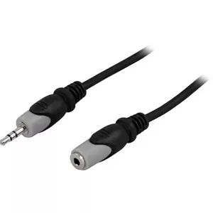 Deltaco MM-160 аудио кабель 2 m 3,5 мм Черный, Серый