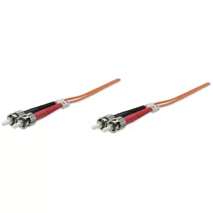 Intellinet 1.0m ST M/M optisko šķiedru kabelis 1 m OM2 Oranžs