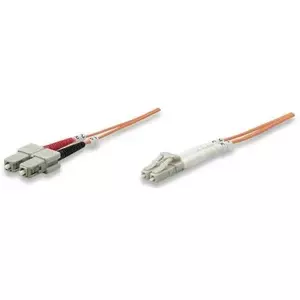 Intellinet 470353 optisko šķiedru kabelis 1 m LC SC OM2 Daudzkrāsains, Oranžs
