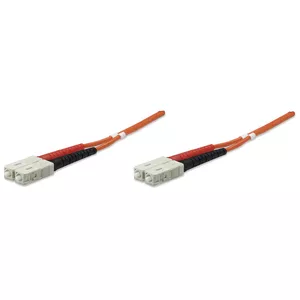 Intellinet 1.0m SC M/M optisko šķiedru kabelis 1 m OM2 Oranžs
