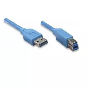 Techly ICOC U3-AB-10-BL USB kabelis 1 m USB 3.2 Gen 1 (3.1 Gen 1) USB A USB B Zils