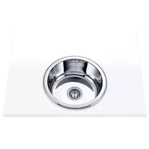Edesa K2 SE 45 1C Top-mounted sink Circle Stainless steel