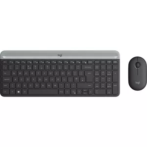 Logitech MK470 клавиатура Мышь входит в комплектацию Беспроводной RF QWERTZ Немецкий Графит