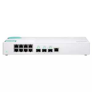 QNAP QSW-308-1C сетевой коммутатор Неуправляемый Gigabit Ethernet (10/100/1000) Белый