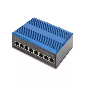 Digitus DN-650106 сетевой коммутатор Неуправляемый L2 Fast Ethernet (10/100) Черный, Синий