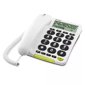 Doro PhoneEasy 312cs Аналоговый телефон Идентификация абонента (Caller ID) Белый