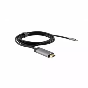 Verbatim 49144 видео кабель адаптер 1,5 m USB Type-C HDMI Черный, Серебристый