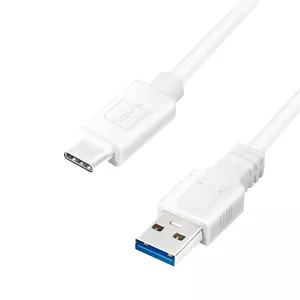 LogiLink CU0174 USB kabelis 1 m USB 3.2 Gen 1 (3.1 Gen 1) USB A USB C Balts