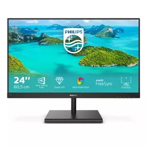 Philips E Line 245E1S/00 LED display 60.5 cm (23.8") 2560 x 1440 pixels 2K Ultra HD LCD Black