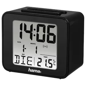 Hama Cube Digital alarm clock Black