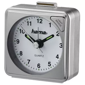 Hama A50 Quartz alarm clock Silver