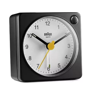 Braun BC02XBW Quartz alarm clock Black, White