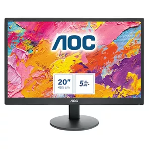 AOC 70 Series E2070SWN LED display 49,5 cm (19.5") 1600 x 900 pikseļi HD+ Melns