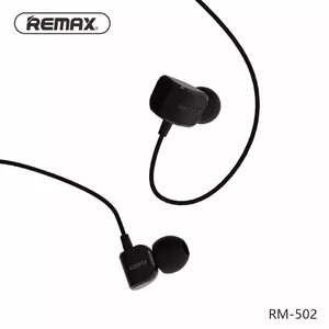 Remax RM-502 Crazy Robot Premium Austiņas ar mikrofonu / Pulti / 3.5mm / 1.2m / Melnas