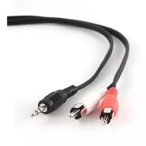 Gembird 1.5m, 3.5mm/2xRCA, M/M аудио кабель 1,5 m 3,5 мм Черный, Красный, Белый