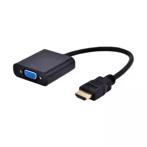 Gembird A-HDMI-VGA-03 видео кабель адаптер 0,15 m HDMI Тип A (Стандарт) VGA (D-Sub) Черный