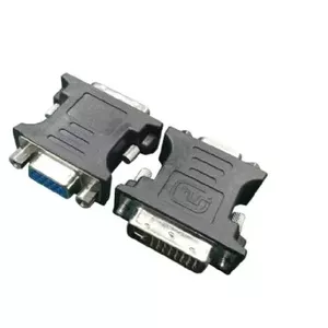 Gembird A-DVI-VGA-BK kabeļu spraudņu pāreja DVI-A VGA 15-pin Melns, Metālisks