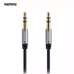 Remax L100 3.5mm AUX spraudnis uz 3.5mm spraudnis Audio pretsapīšanās Kabelis 1.0m Melns