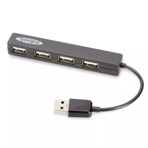 Ednet 85040 interfeisa centrmezgls USB 2.0 480 Mbit/s Melns