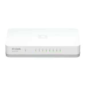 D-Link GO-SW-8G/E сетевой коммутатор Неуправляемый Gigabit Ethernet (10/100/1000) Белый