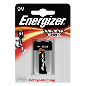 Energizer Alkaline Power Vienreizējas lietošanas baterija 9V Sārmaina akumulatoru baterija
