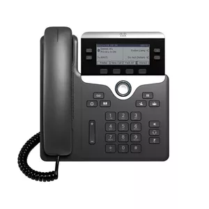 Cisco 7821 IP-телефон Черный, Серебристый 2 линий