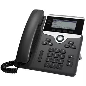 Cisco 7821 IP-телефон Черный, Серебристый 2 линий