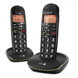 Doro PhoneEasy 100w Duo DECT telefons Melns