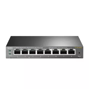 TP-Link TL-SG108PE Vadīts L2 Gigabit Ethernet (10/100/1000) Power over Ethernet (PoE) Melns