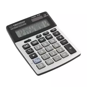 Esperanza ECL102 калькулятор Настольный Базовый Черный, Серый