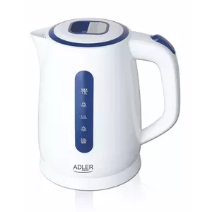 Adler AD 1234 электрический чайник 1,7 L 2200 W Синий, Белый