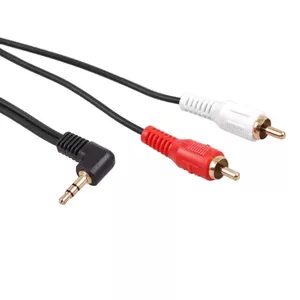 Maclean MCTV-824 audio cable 1 m 2 x RCA 3.5mm Black, Red, White