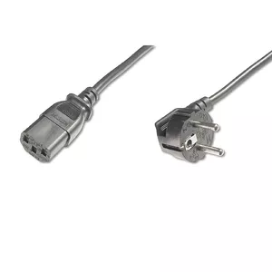 Digitus AK-440100-018-S elektrības kabelis Melns 1,8 m CEE7/7 IEC C13