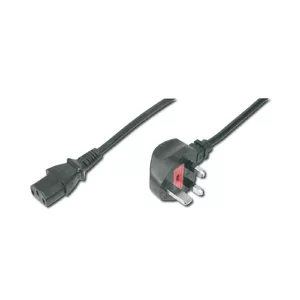 Digitus AK-440107-018-S elektrības kabelis Melns 1,8 m BS 1363 IEC C13