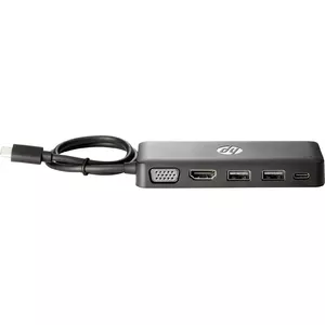 HP USB-C Travel HUB USB 3.2 Gen 1 (3.1 Gen 1) Type-C Черный