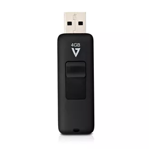 V7 VF24GAR-3E USB zibatmiņa 4 GB USB Type-A 2.0 Melns