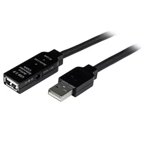 StarTech.com 10m, USB2.0 - USB2.0 USB kabelis USB A Melns