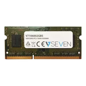 V7 V7106002GBS atmiņas modulis 2 GB 1 x 2 GB DDR3 1333 MHz