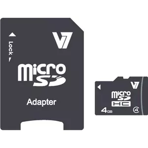V7 VAMSDH4GCL4R-2E карта памяти 4 GB MicroSDHC Класс 4