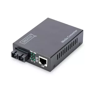 Digitus Fast Ethernet, RJ-45/SC tīlkla mediju pārveidotājs 100 Mbit/s 1310 nm Multi režīms Melns