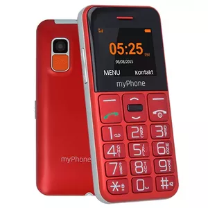 myPhone Halo Easy 4,32 cm (1.7") 70 g Pelēks, Sarkans Sākuma līmeņa tālrunis