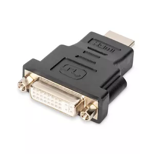 Digitus AK-330505-000-S kabeļu spraudņu pāreja HDMI Type A (Standard) DVI-I, (24+5) Melns