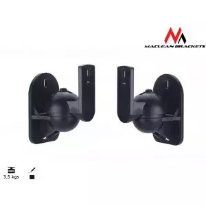 Maclean MC-526 speaker mount Wall Plastic Black