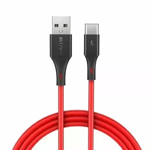 Cable supply BlitzWolf BW-TC15 (USB - USB type C ; 1,8m; red color)