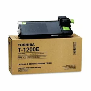Toshiba T1200 Black toner cartridge for e-STUDIO 12/120/15/150/151/151D/162 (T-1200E)