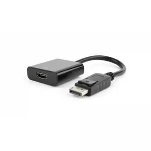 Gembird AB-DPM-HDMIF-002 video kabeļu aksesuārs 0,1 m DisplayPort HDMI Melns