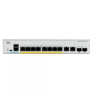 Cisco Catalyst C1000-8P-E-2G-L сетевой коммутатор Управляемый L2 Gigabit Ethernet (10/100/1000) Питание по Ethernet (PoE) Серый