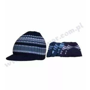 54-56 cm шапка синие цвета c козырьком P-CZ-261