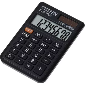 Citizen SLD-100N kalkulators Kabata Pamata kalkulators Melns