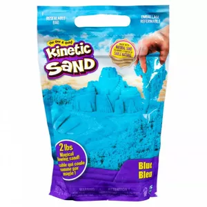 Kinētiskās smiltis spilgtas krāsas zilā krāsā